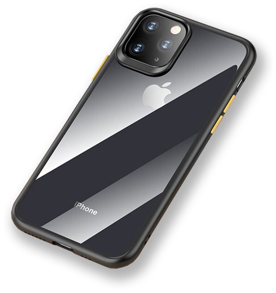 Чехол накладка Rock Guard Pro Protection Case для Apple iPhone 11 Pro, прозрачный черный