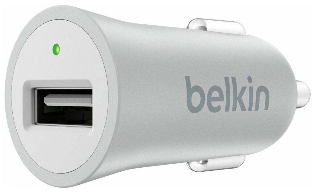 Автомобильное зарядное устройство Belkin 1xUSB Light Gray Metallic