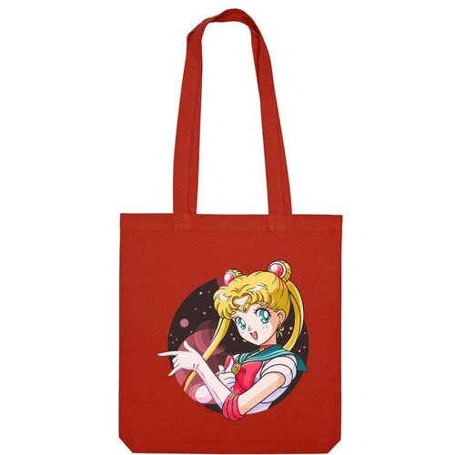 Сумка шоппер Us Basic, красный printio футболка wearcraft premium сейлор мун sailor moon