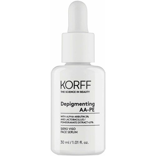 KORFF Сыворотка для ровного тона лица и сияния кожи Depigmenting AA-PE Face Serum