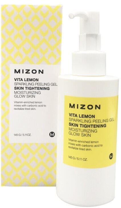 MIZON Vita Lemon Sparkling Peeling Gel Витаминный пилинг-гель для лица с экстрактом лимона 145г