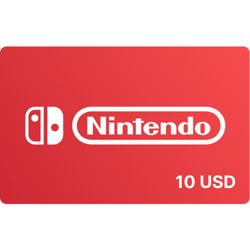 Подарочная карта Nintendo 10 USD / Пополнение счета для аккаунта региона США, цифровой код