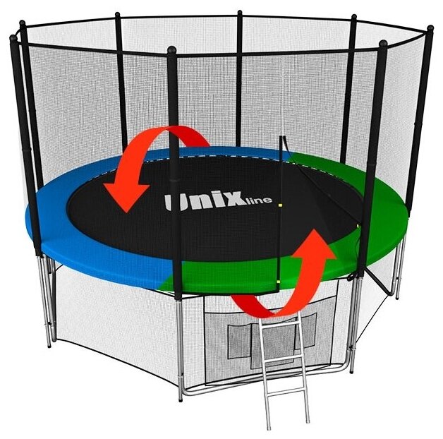 Батут UNIX LINE CLASSIC 14FT OUTSIDE BLUE/GREEN