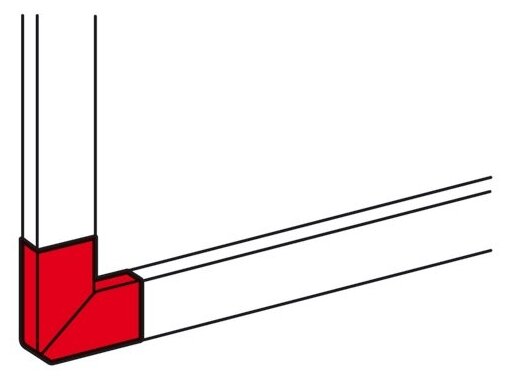 Legrand (Легранд) Угол плоский 90° для кабель-каналов DLP 65х195 белый 010793