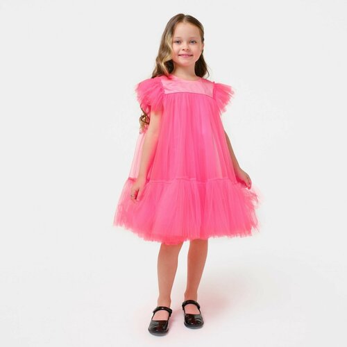 Платье Kaftan, нарядное, размер 28, розовый