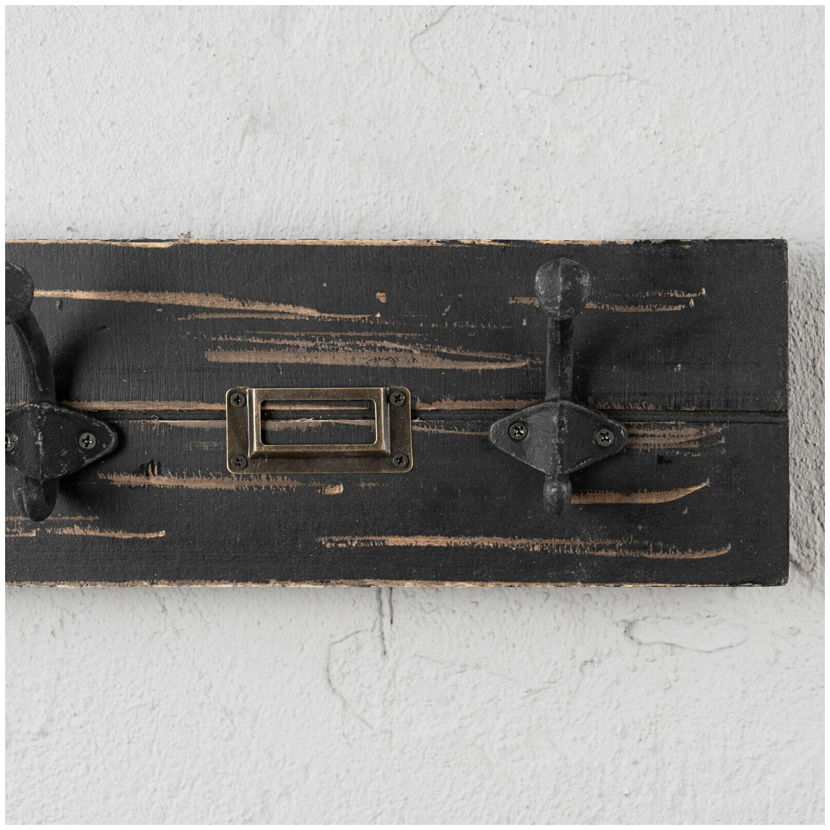 Настенная вешалка Coat Hanger Black Patina With 5 Hooks - фотография № 4