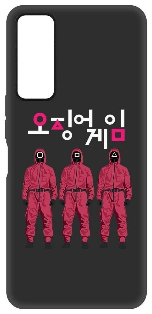 фото Чехол-накладка Krutoff Soft Case Игра в кальмара-Персонал для TCL 30 черный