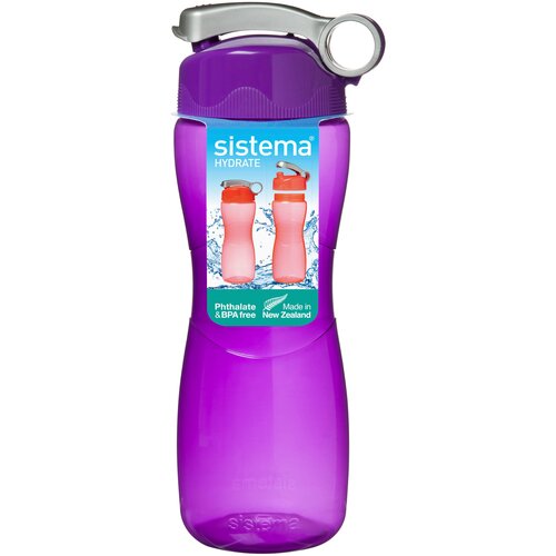 Бутылка Sistema Hydrate 590 для воды, 645 мл, фиолетовый бутылка sistema hydrate 580 для воды 475 мл фиолетовый