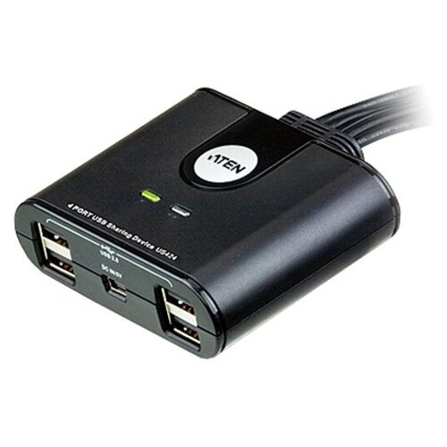 USB Переключатель ATEN US424 / US424-AT, 4-портовый USB 2.0 коммутатор для 4 периферийн... ATEN US424-AT