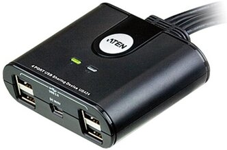 USB Переключатель ATEN US424 / US424-AT, 4-портовый USB 2.0 коммутатор для 4 периферийн... ATEN US424-AT