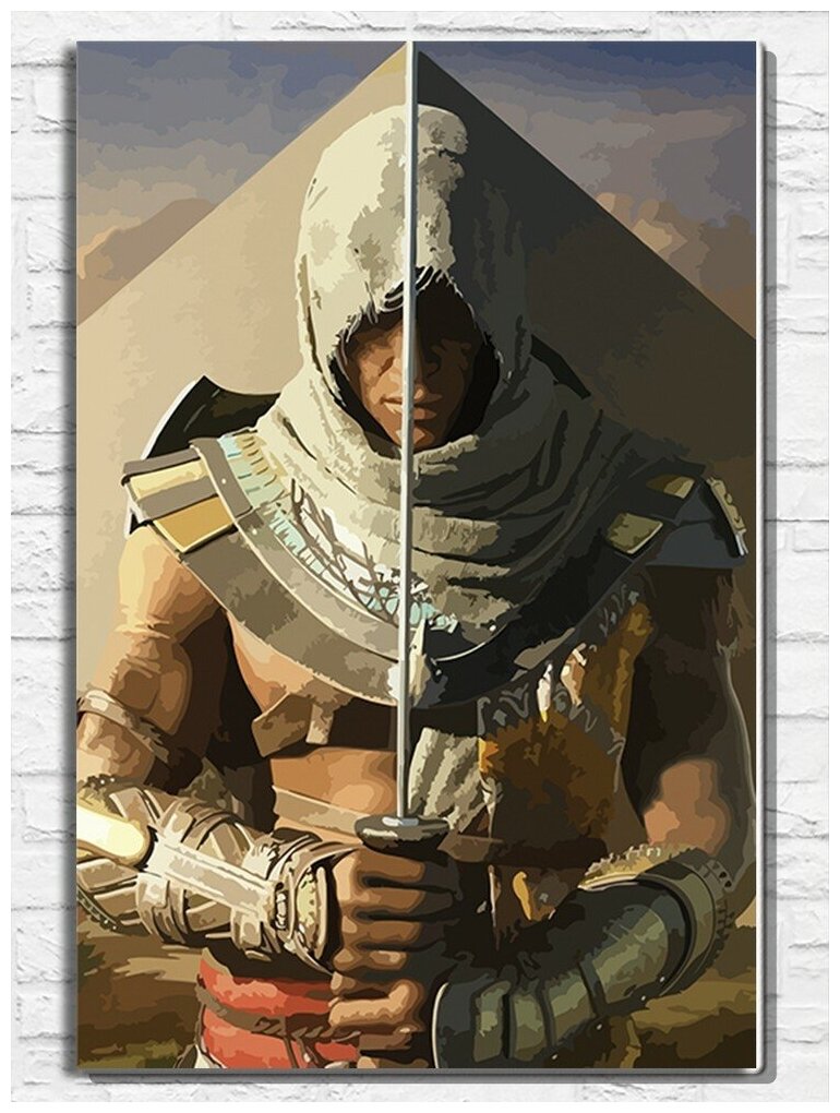 Картина по номерам на холсте игра Assassin's Creed Истоки - 11501 В 60x40