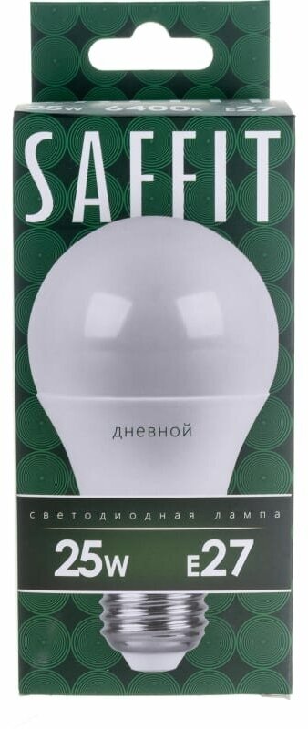 Лампа светодиодная 25W 6400K E27 SBA6525 шар (SAFFIT)