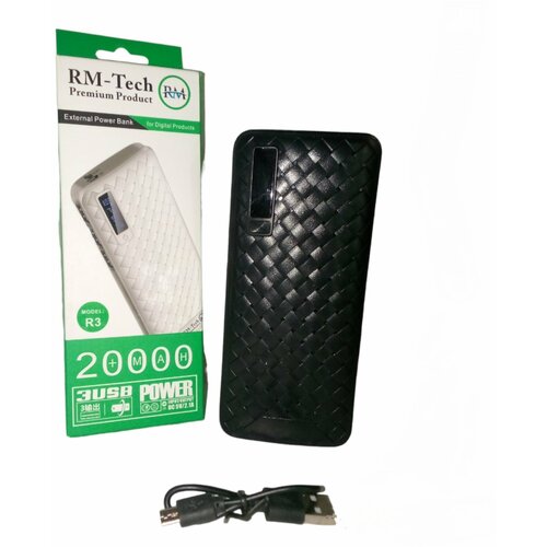 Power Bank 20000 mAh Повер банк Портативный аккумулятор 20000 с фонариком черный 98900₽