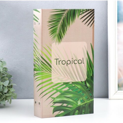 Фотоальбом на 300 фото 10х15 см Тропические листья крафт 335х175х5 см 947₽