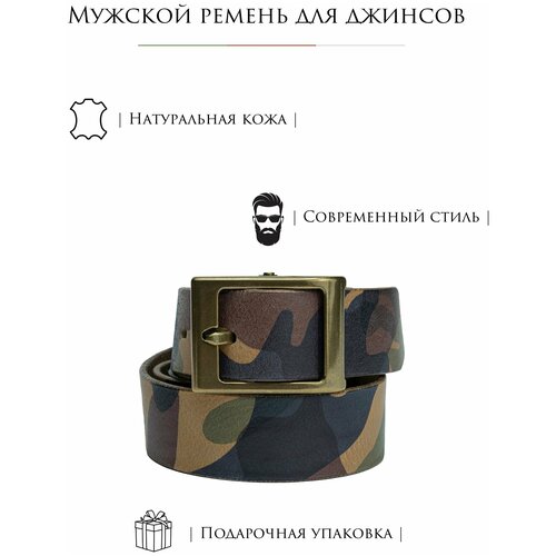 фото Ремень для джинсов мужской. buadore. итальянская кожа. латунная пряжка.