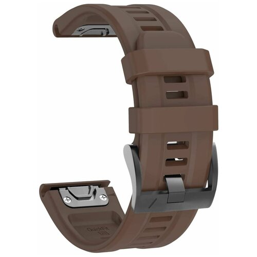 Силиконовый ремешок на часы Garmin Fenix 7X, 6X, 5X, 3, Garmin Enduro, Tactix Delta, быстросъемный QuickFit 26 мм с гравировкой премиум качество