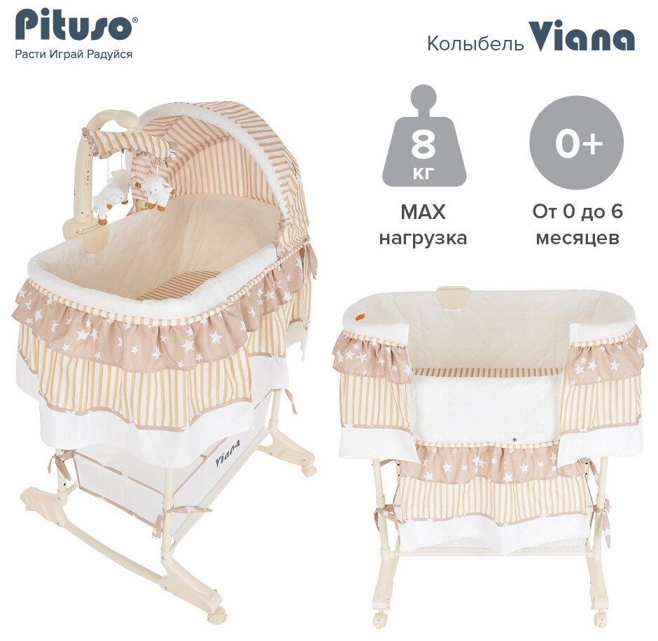 Колыбель Pituso 3 в 1 Viana