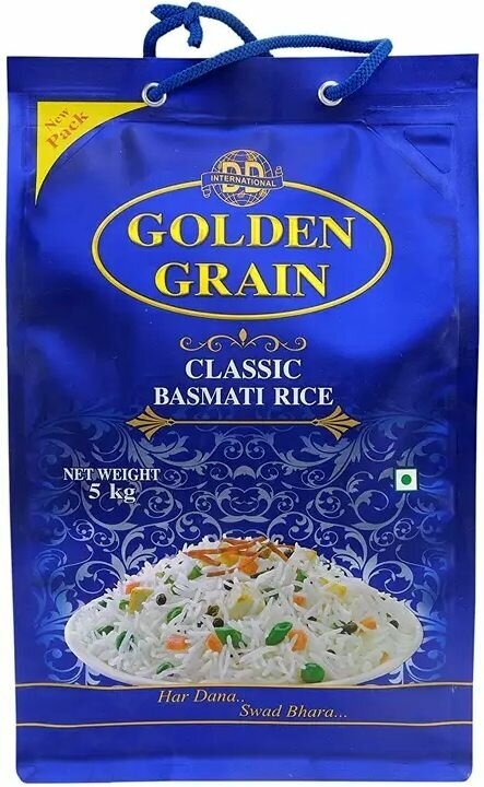 Рис Индийский Классик басмати Голден Грейн Classic Basmati rice Golden Grain 5 кг - фотография № 2