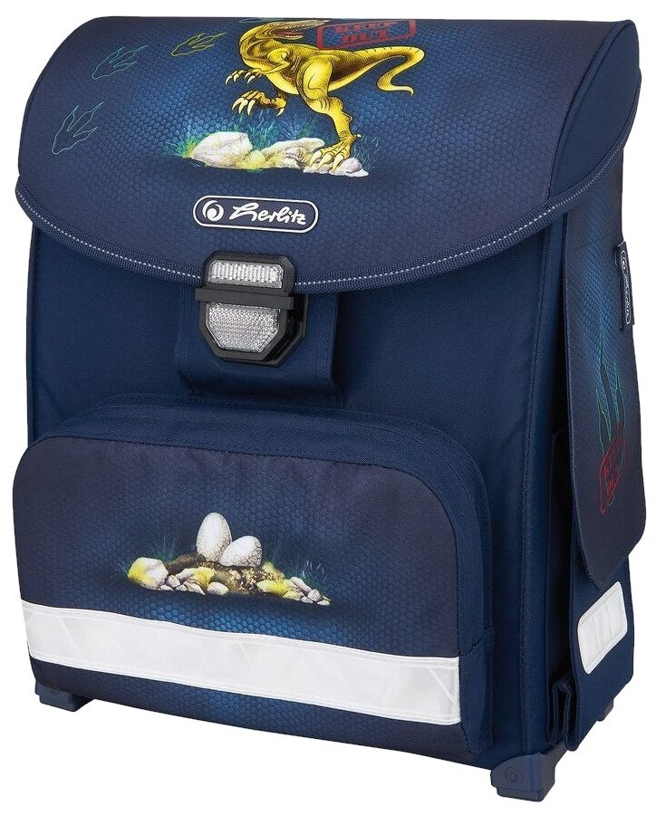 Ранец Herlitz, Smart Dino синий - фото №1