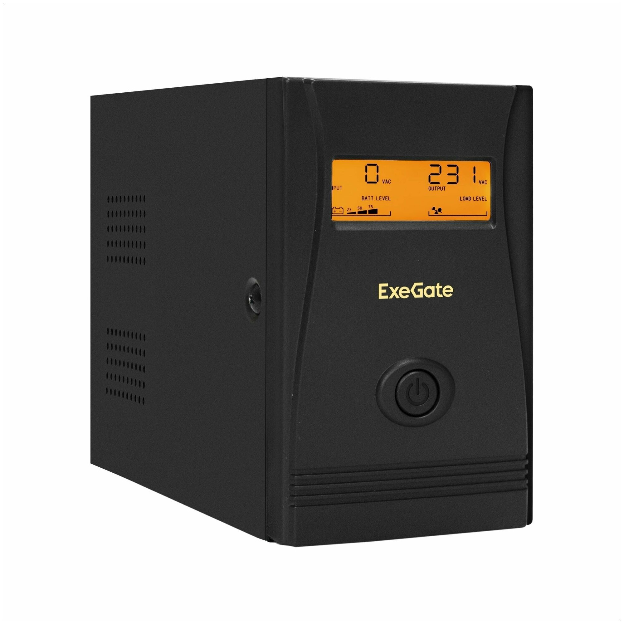ИБП ExeGate EX292776RUS Power Smart ULB-800. LCD. AVR.2SH <800VA/480W LCD AVR 2*Schuko металлический корпус Black>