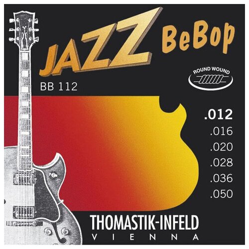 BB112 Jazz BeBob Комплект струн для электрогитары, Light, сталь/никель, 12-50, Thomastik