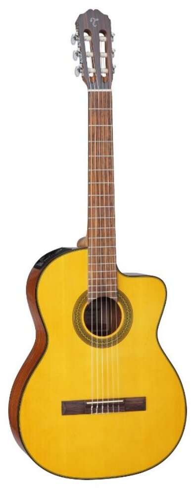 TAKAMINE GC1CE NAT классическая электроакустическая гитара с вырезом, цвет натуральный.