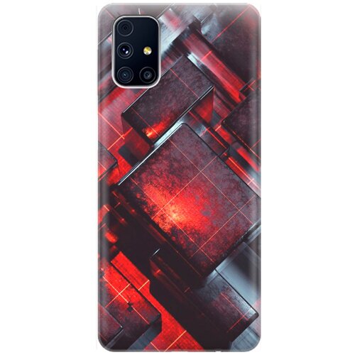 фото Силиконовый чехол на samsung galaxy m31s / самсунг м31 эс с принтом "гранатовые фигуры" re:pa