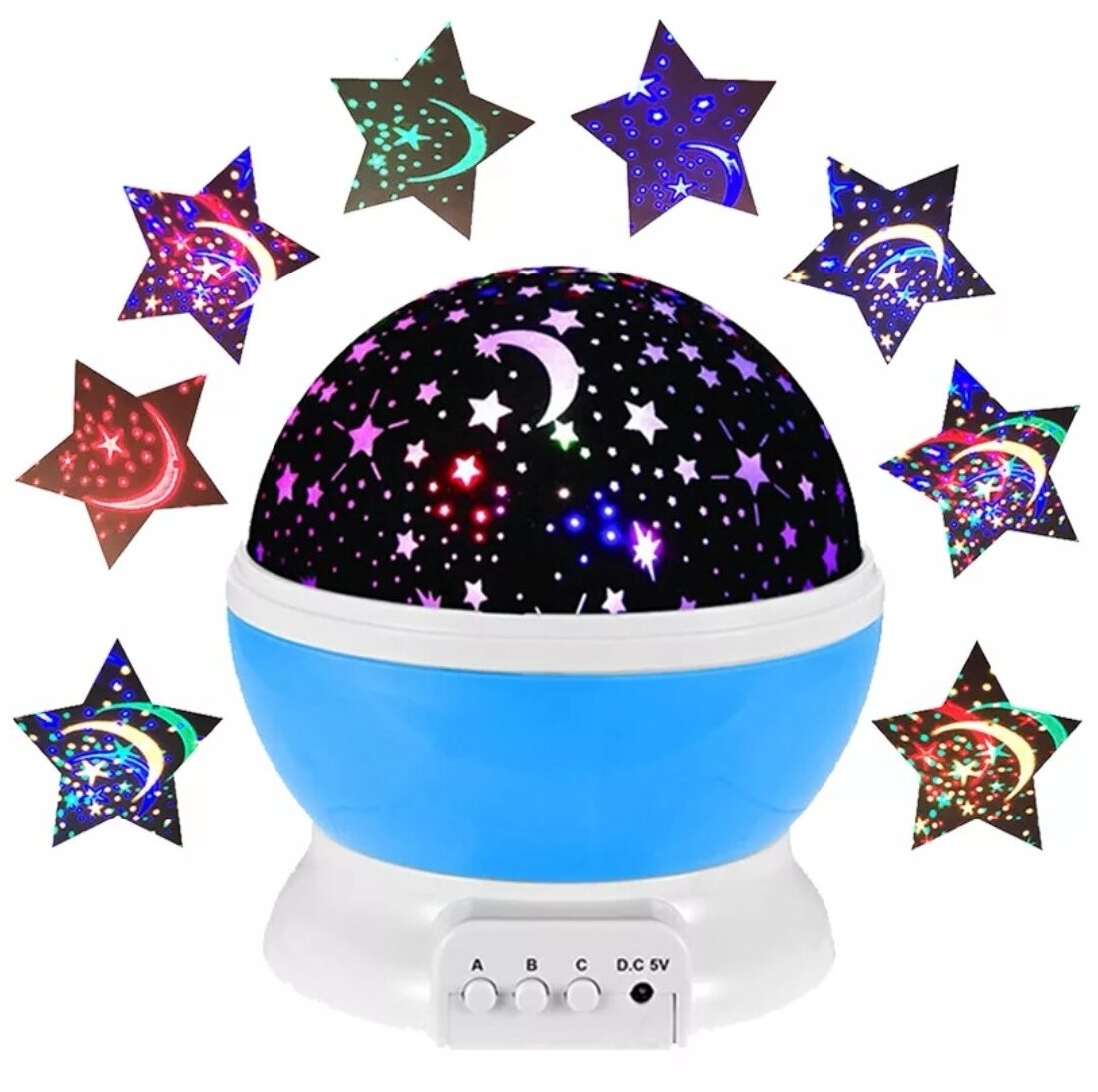 Ночник проектор звёздного неба Star master (Синий)/подарок на любой праздник - фотография № 14