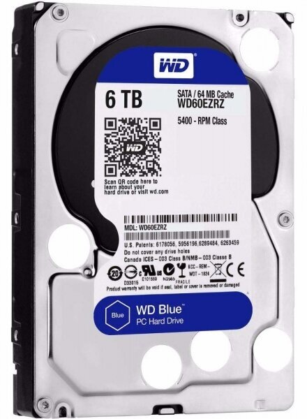 Жесткий диск Western Digital WD60EZRZ 6Tb 5400 SATAIII 3.5" HDD