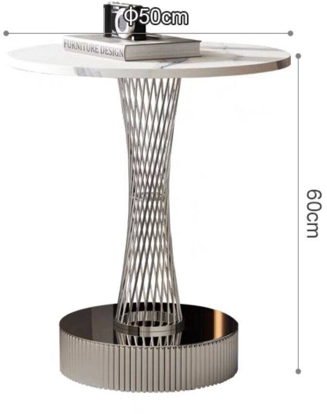 Кофейный столик Maeve (Серебро/ 50см)
