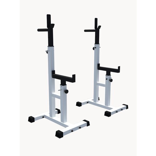 Стойки под штангу со страховкой ArizonaSport модель P, цвет белый