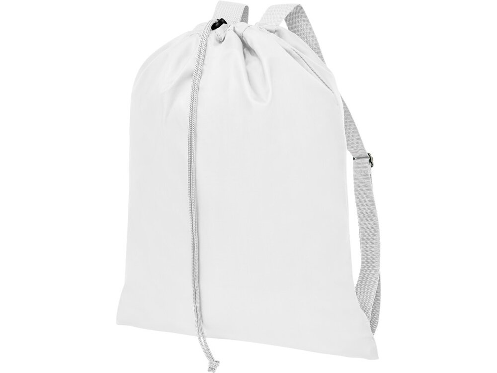 Рюкзак со шнурком и парусиновыми лямками Oriole, цвет белый