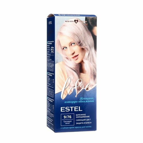 Стойкая крем-краска для волос ESTEL LOVE грозовой закат крем гель краска стойкая для волос estel color капучино