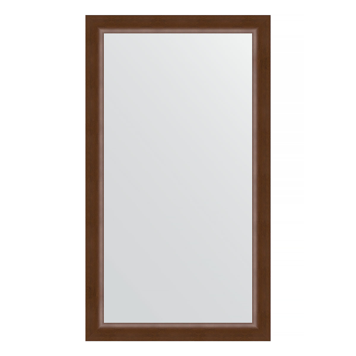 Зеркало настенное EVOFORM в багетной раме орех 66х116 см для гостиной прихожей кабинета спальни и ванной комнаты BY 1089