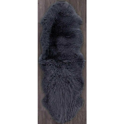 Ковер Sheepskin 55x190 - серый - Прямоугольник - коллекция Овчина Sheepskin 0.55x1.90