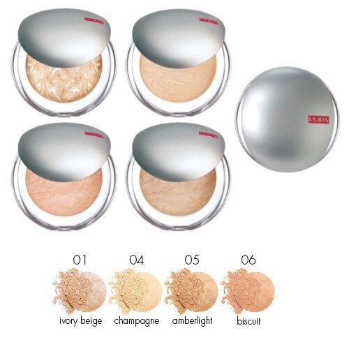 Пудра компактная запеченная PUPA Luminys Baked Face Powder, тон №01 Ivory Beige (52401)