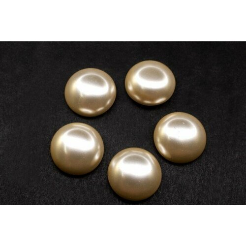 glass pearl cabochon 12мм цвет 10185 brick 756 019 5шт Glass Pearl Cabochon 12мм, цвет 70740 Light Cream, 756-024, 5шт