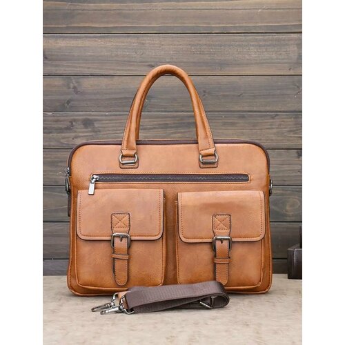 Портфель Famous Men SLM-7711-3РЫЖИЙ, коричневый
