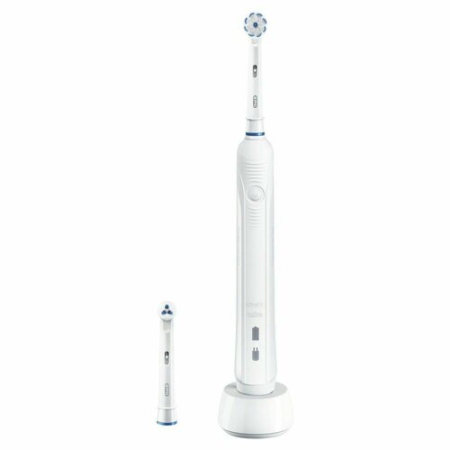 Электрическая зубная щетка Oral-B PRO 1 GumCare White D165233U 1 режим таймер завершения чистки Ni-Mh насадка для брекетов белый 500800₽