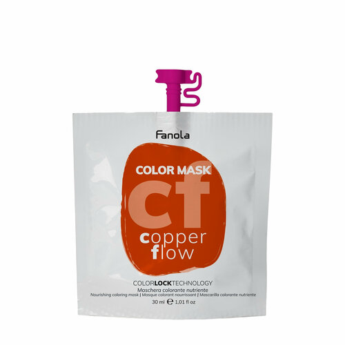 Fanola Оттеночная маска для волос Color Mask, оттенок медный 30 мл