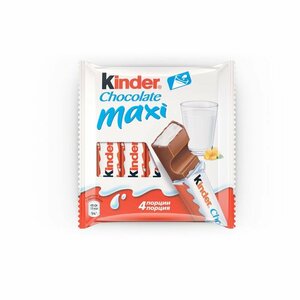 Шоколад молочный Kinder Maxi, 84 г х 2 шт - купить с доставкой по