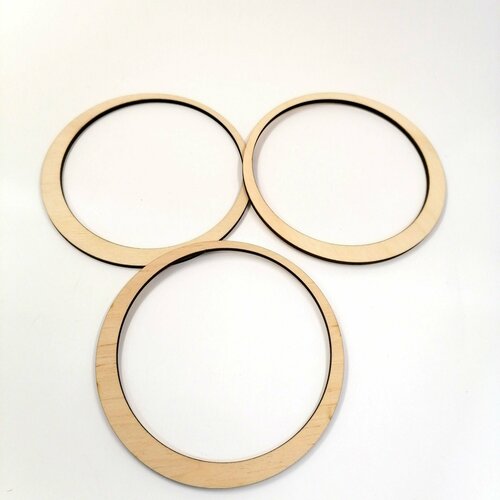 Обруч из дерева 13 см набор 5 шт