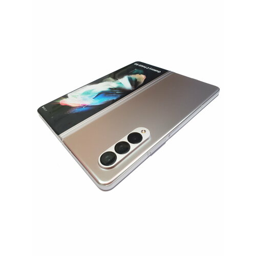 фото Игрушка телефон-раскладушка samsung galaxy z fold3 silver 7,6 смартфон игрушка для девочки sm-f926b игровой телефон не музыкальный статичный z fold 3