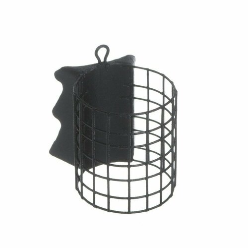 фото Груз-кормушка металлическая x-feeder me alligator m grid, цвет matt black, 90 г, 35 мл