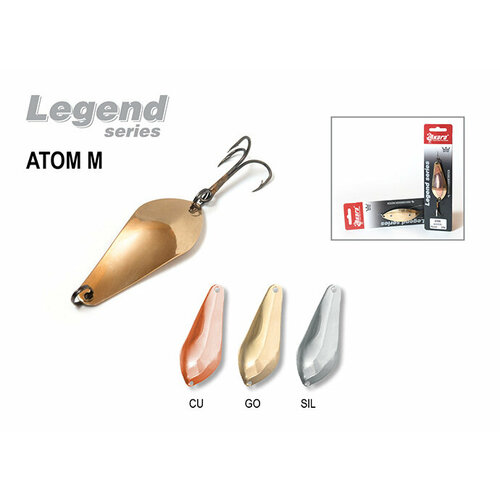 фото Блесна колебалка akara legend atom m 60 мм 13 гр. sil