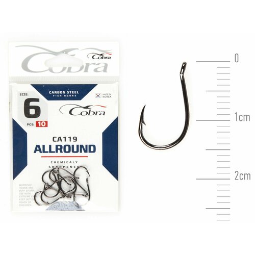 фото Крючки cobra allround сер. ca119 разм. 006 10шт.