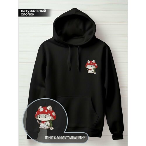 фото Худи hypnotica, размер m, черный