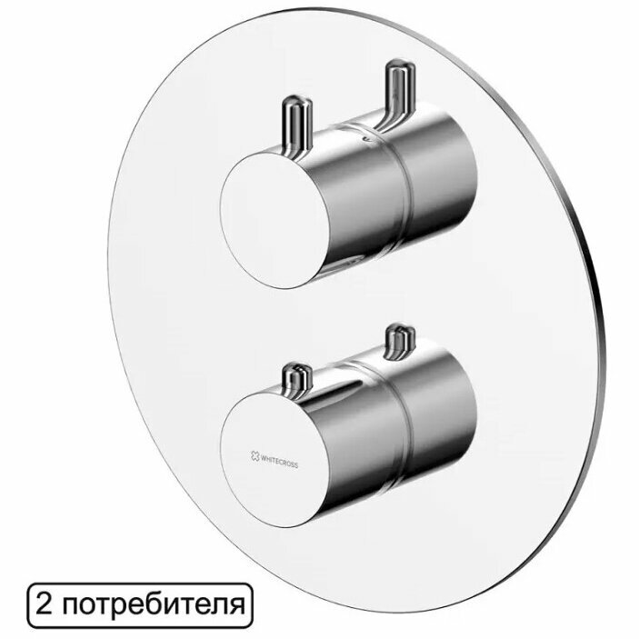 Смеситель термостатический для душа скрытого монтажа Whitecross Y Y1236CR (хром)