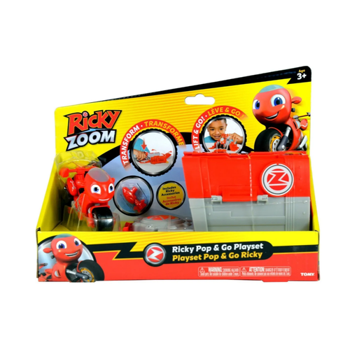 Ricky Zoom Игровой набор Рикки Зум. Гараж Рикки 37067 игровой набор ricky zoom 37060 скути