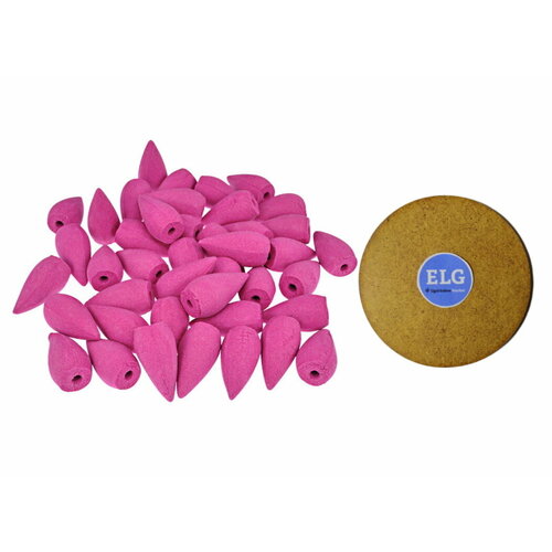 Благовония пуля Розовый вечер (40 штук) + подставка ELG благовония пуля романтичный вечер 40 штук подставка elg